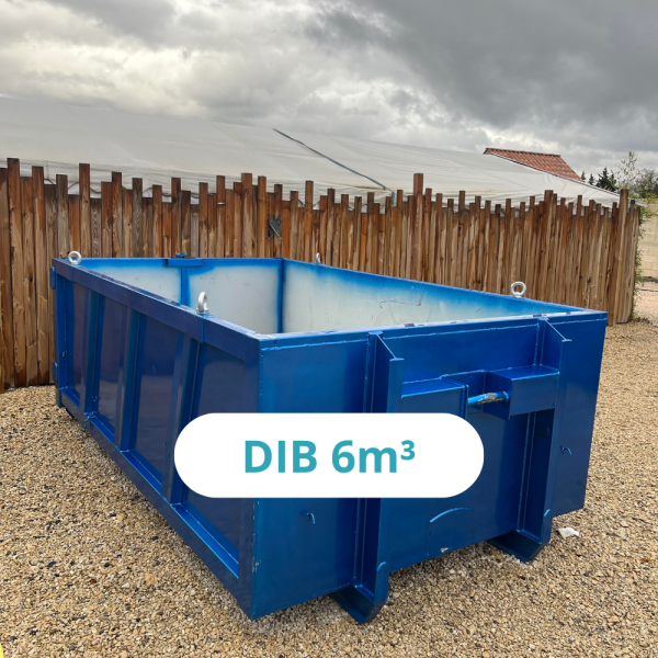 Location de benne DIB 6m³ à Mallemort, Arles, Miramas, Lourmarin 