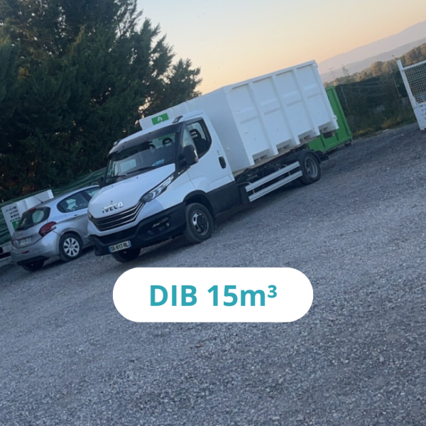 Location de benne DIB 15m³ à Mallemort, Salon de Provence, Arles, Avignon, Cavaillon